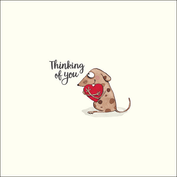Twigseeds Card - Thinking of You Dog with Heart