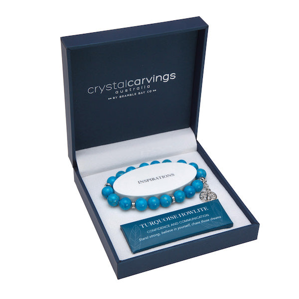 Tree of Life Bracelet - Turquoise Howlite