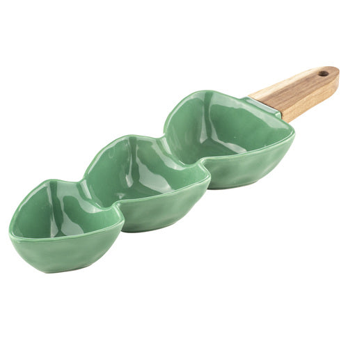 Jingle Christmas Serve Stick - Holly Green