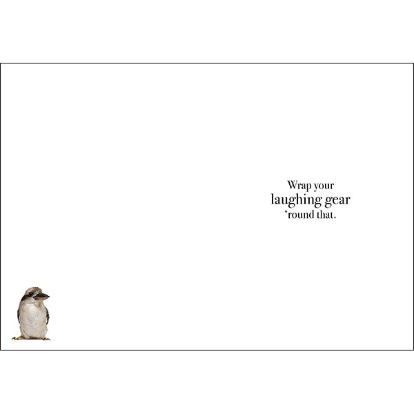 Animal Affirmations Card - Happy Birthday Mate! (Kookaburra)