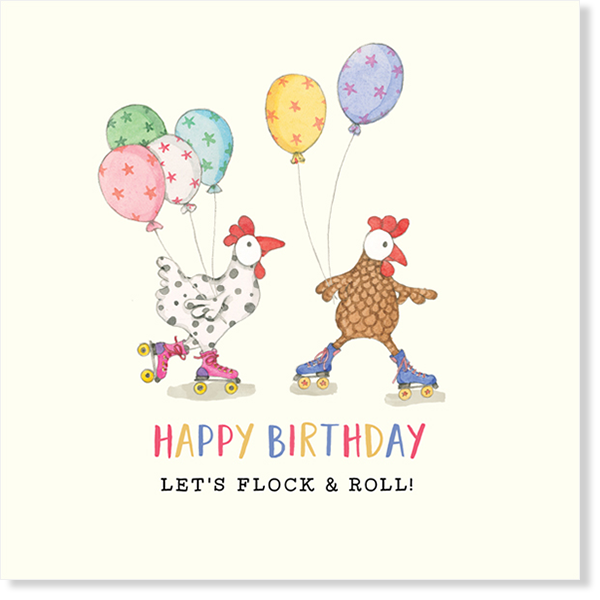 Twigseeds Card - Happy Birthday Let’s Flock & Roll!