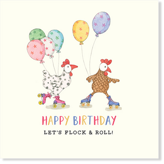 Twigseeds Card - Happy Birthday Let’s Flock & Roll!