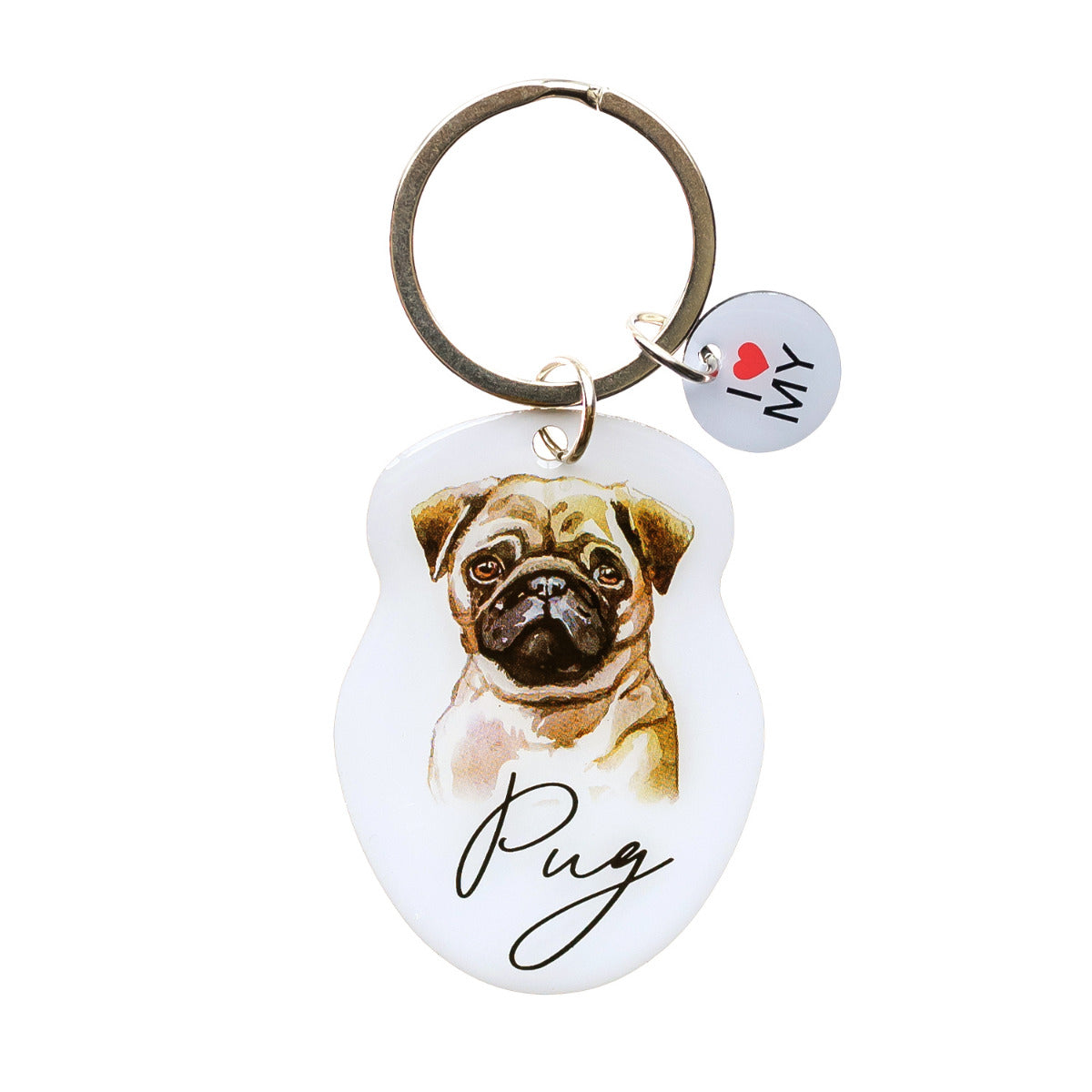 Pet Keyring - Pug