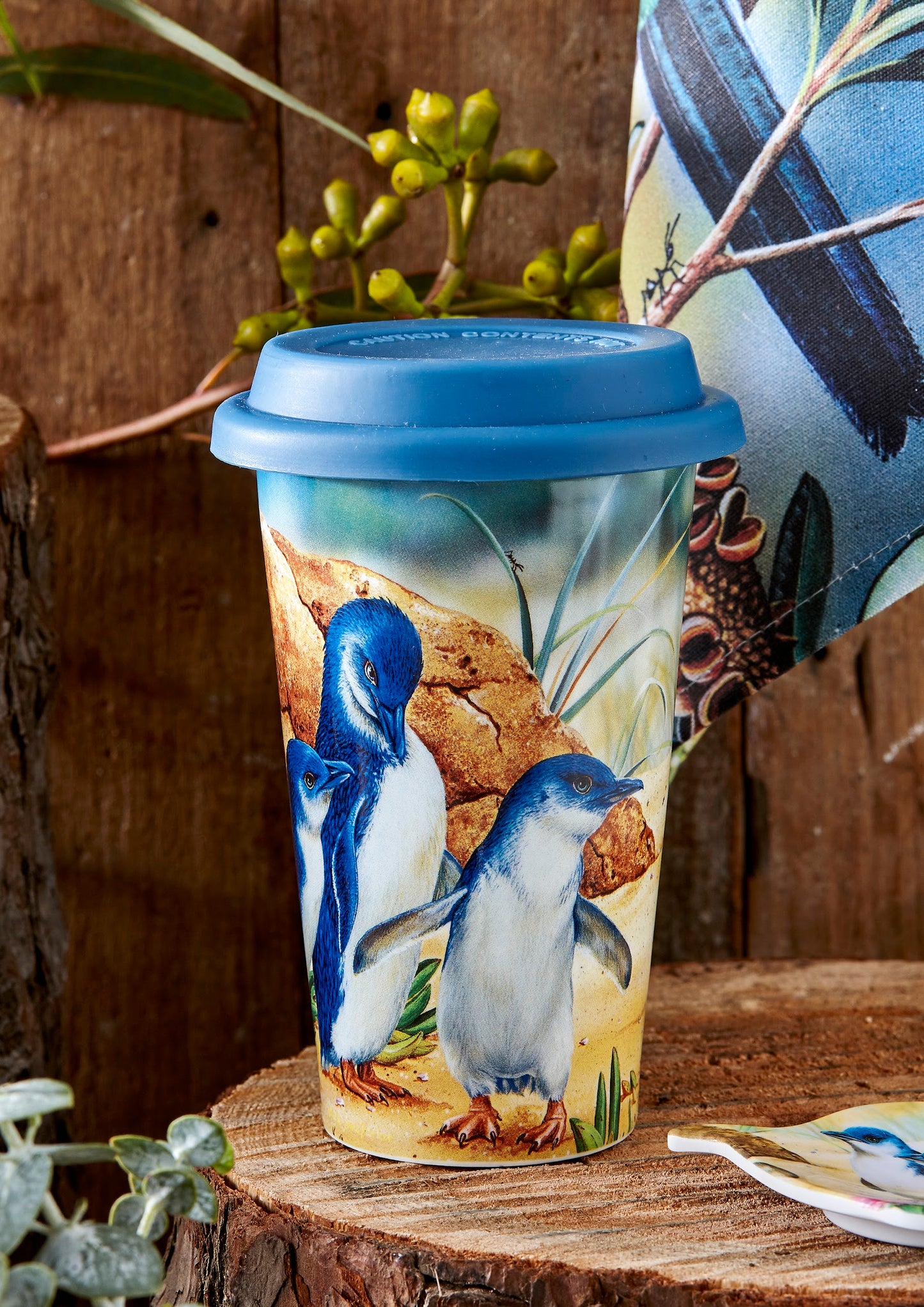 Aus Bird & Flora -  Penguin & Ice Plant Double Walled Travel Mug