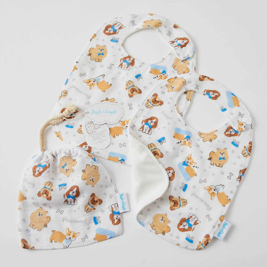 Muslin Bib 2pk - Pawsome
