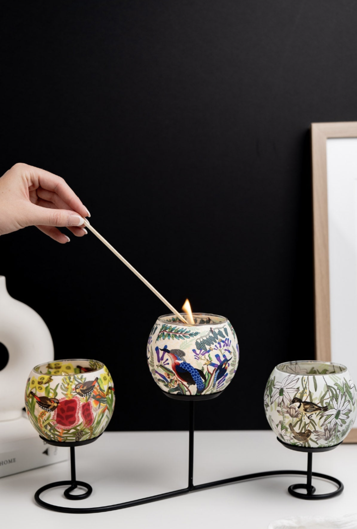Desert Pea Tealight Candle Holder