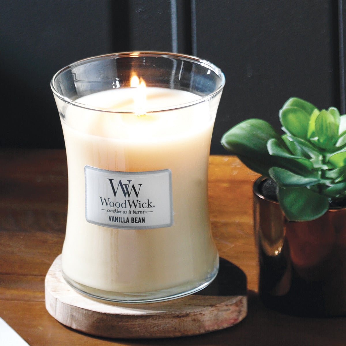 WoodWick Medium Candle - Vanilla Bean