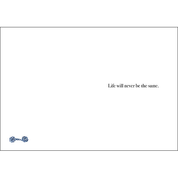 Animal Affirmations Card - Congratulations On Your New Baby Boy (Puppy)