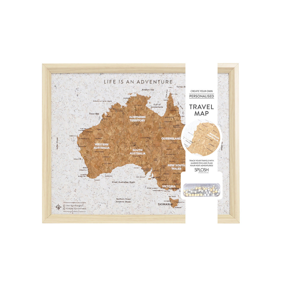 Desk Travel Board - Australia Map
