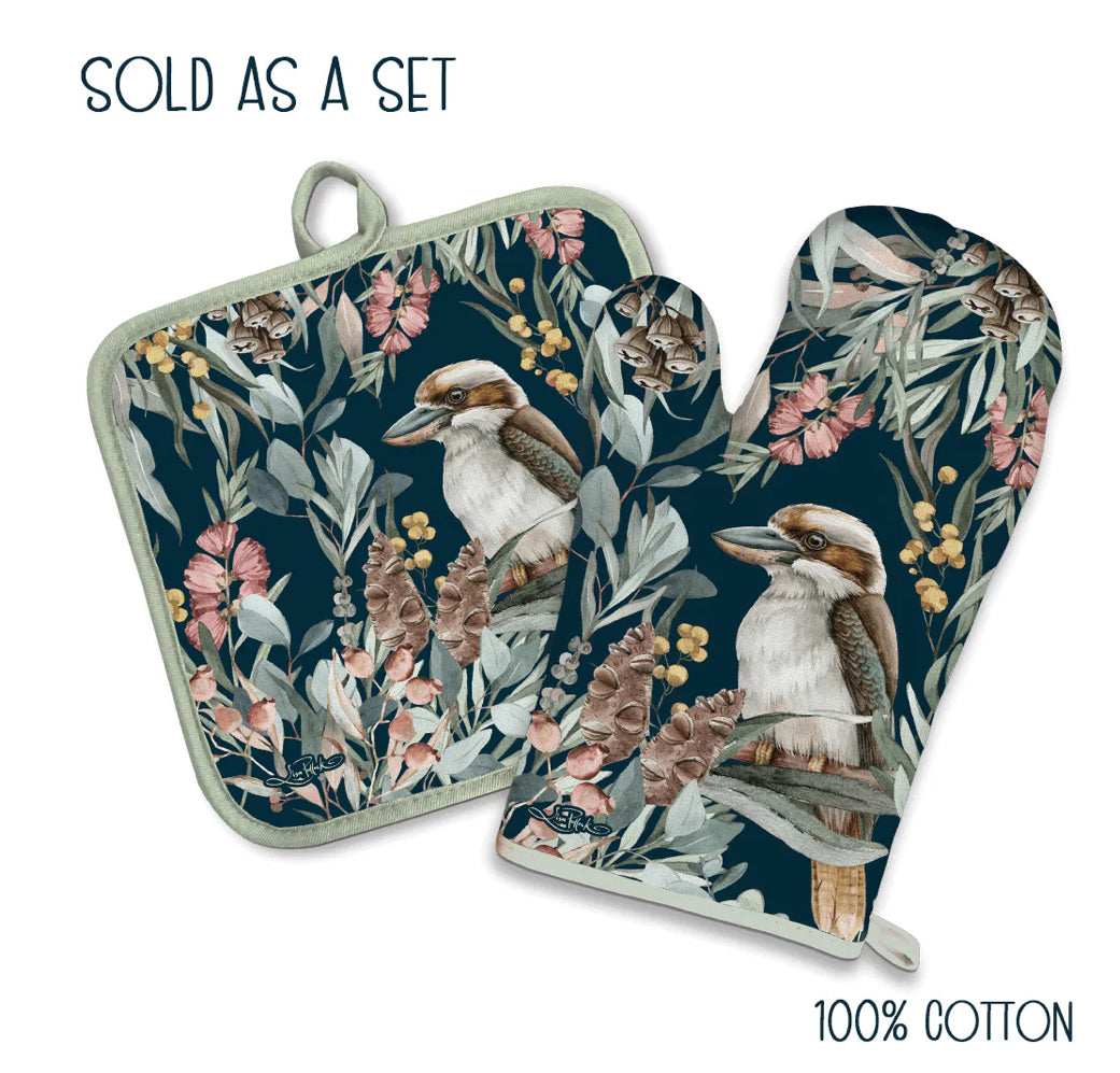 Oven Mitt & Pot Holder Set - Bush Guardian