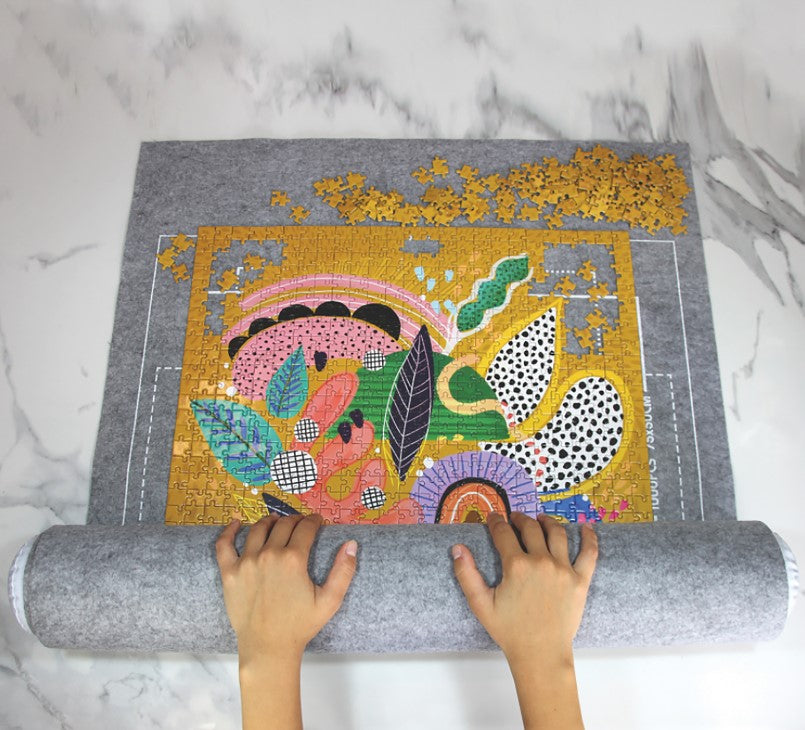 Jigsaw Felt Roll Up Storage Mat