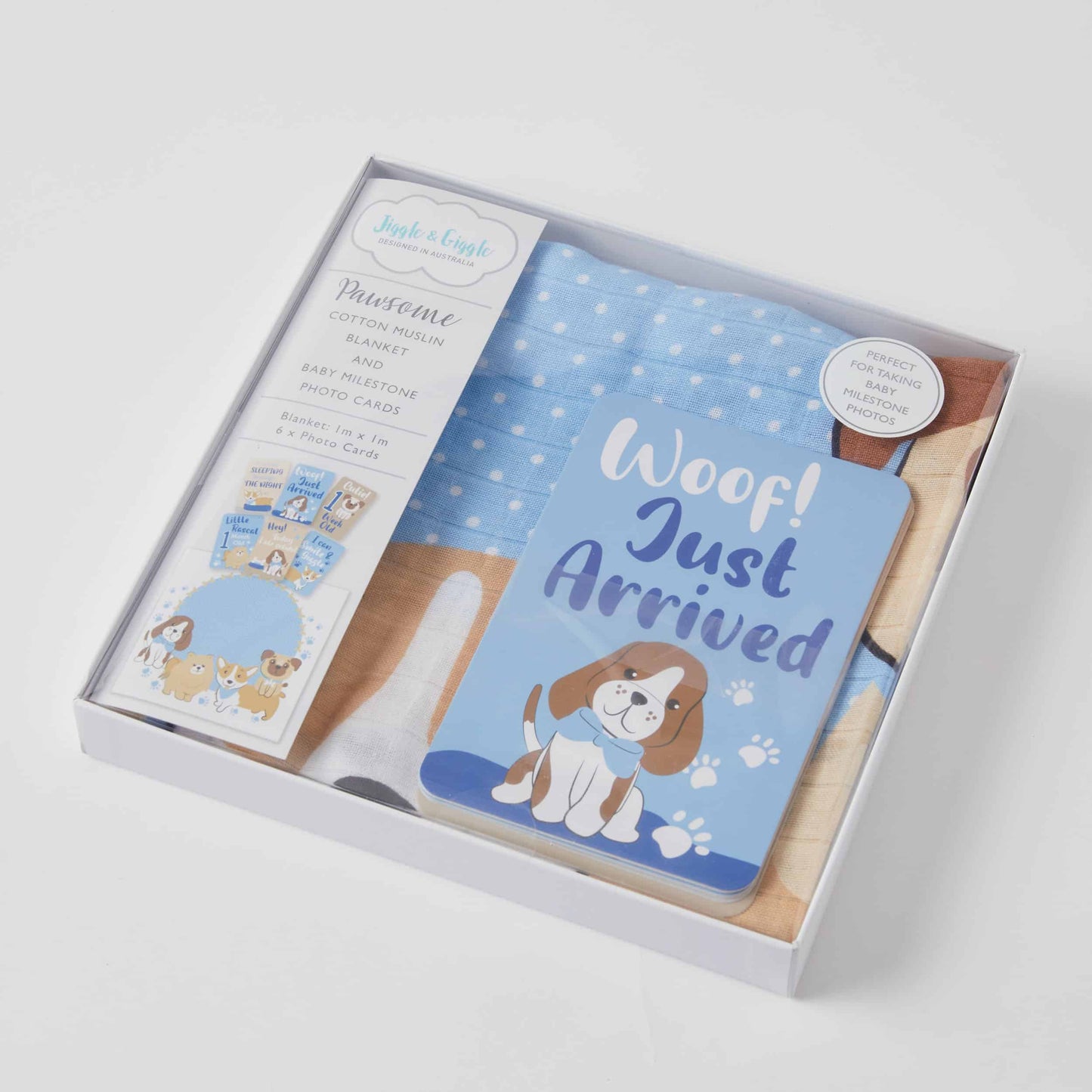Milestone Muslin Set - Pawsome