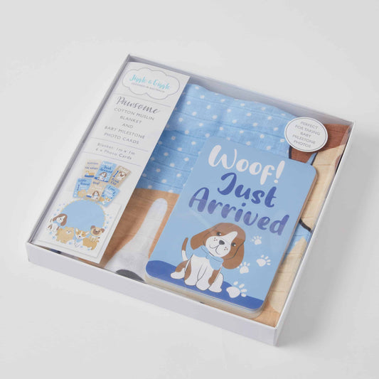 Milestone Muslin Set - Pawsome