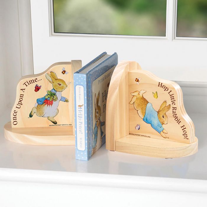 Peter Rabbit - Wooden Bookends