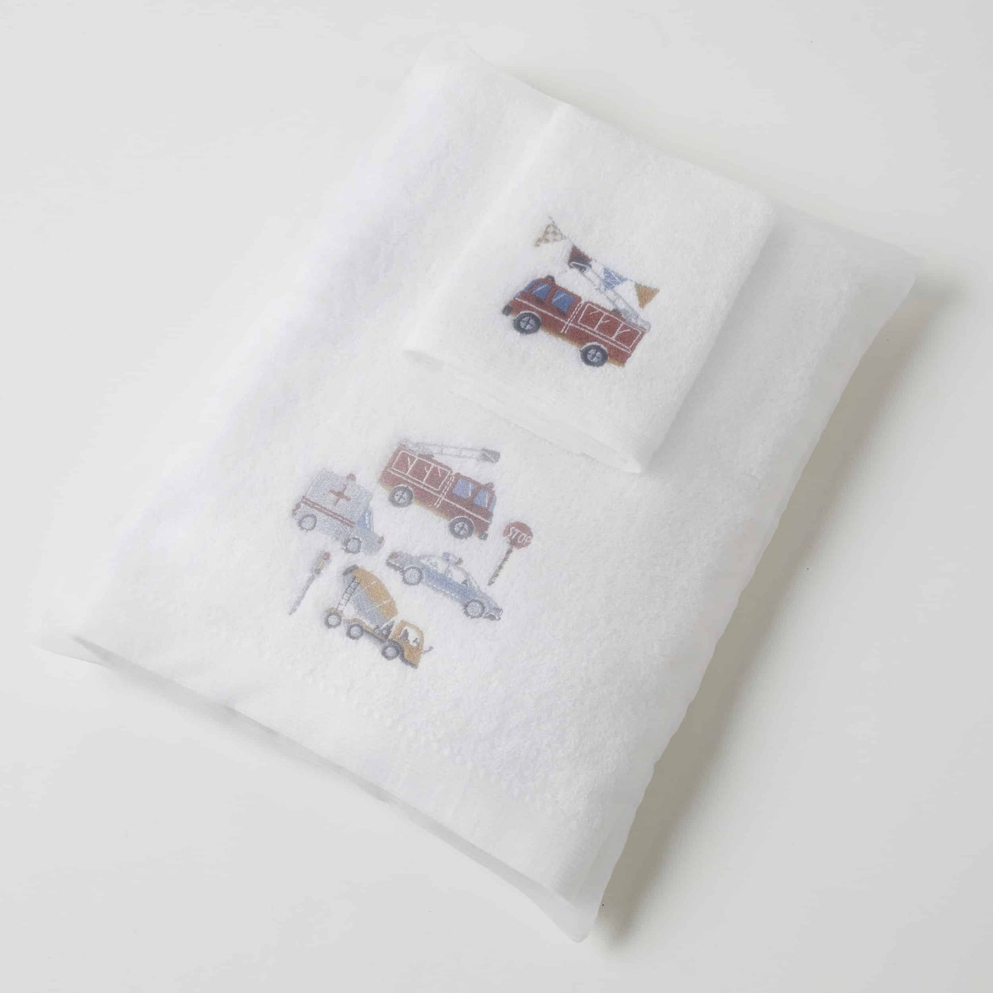 Bath Towel & Face Washer in Organza Bag - Transport
