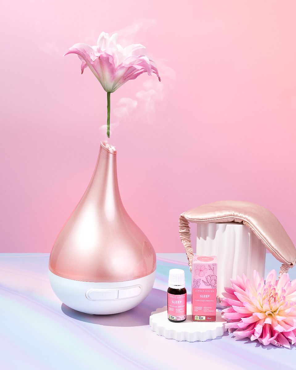 Aroma-Bloom Aromatherapy Diffuser - Pearl Pink