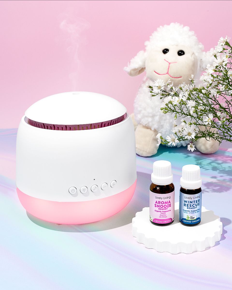 Aroma-Snooze Sleep Aid Vaporiser - White