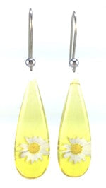 Huia Giftware Earrings - Opaque Daisy (Yellow)