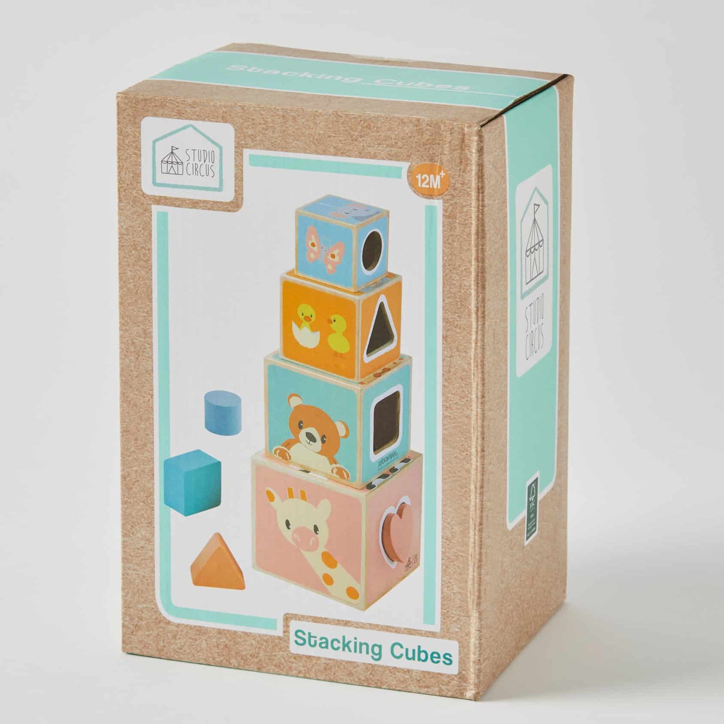 Wooden Animal Stacking Cubes