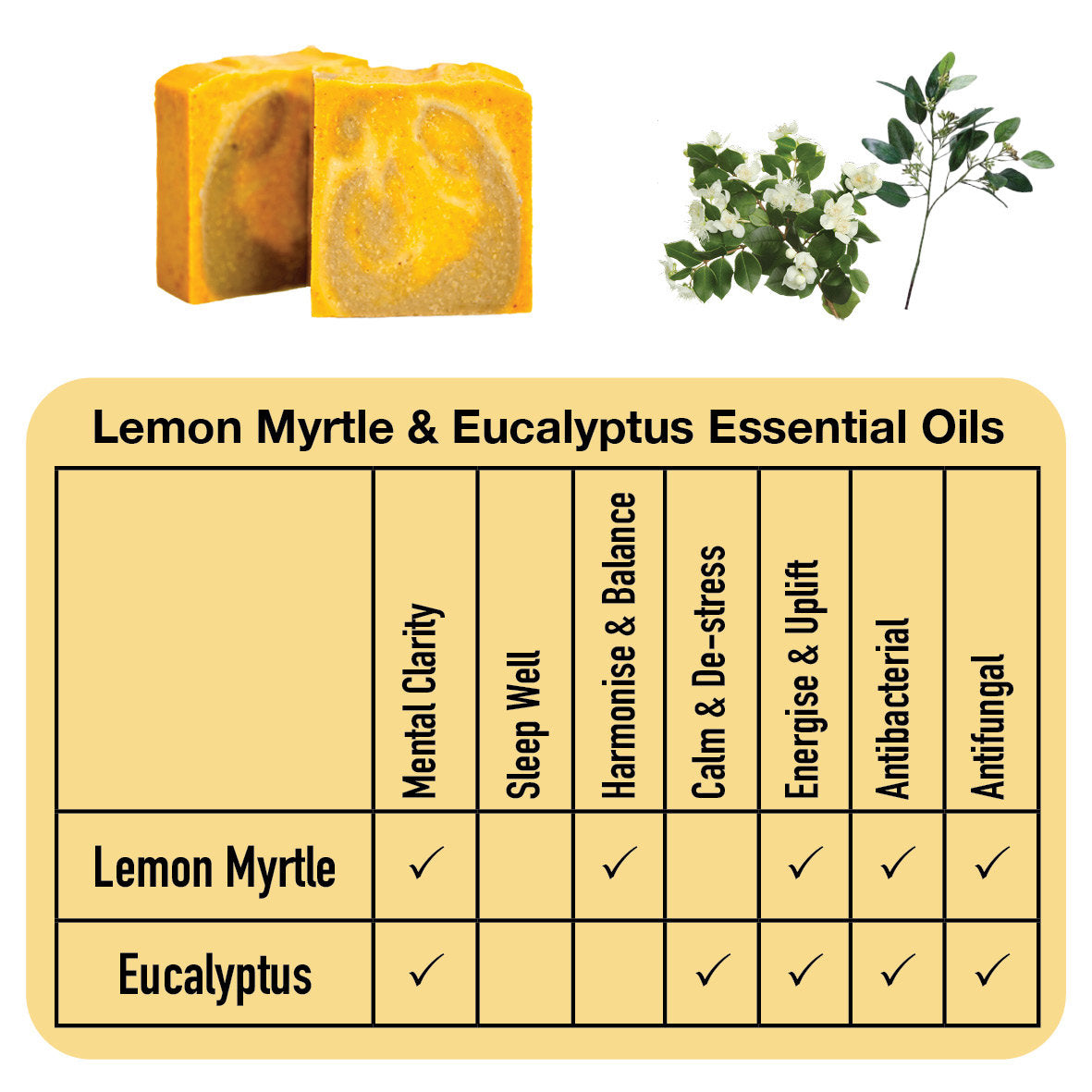 Sapon Soaps - Lemon Myrtle & Eucalyptus Goats Milk Soap
