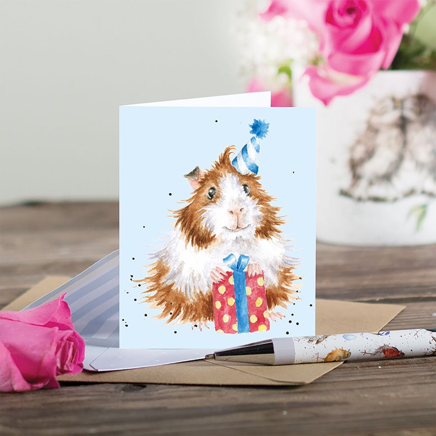 Wrendale Designs Mini Gift Card - Guinea be a Great Day (Guinea Pig)