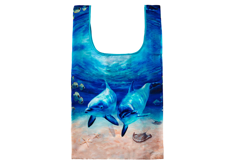 Playful Dolphins - Underwater Buddies Reusable Shopping Bag