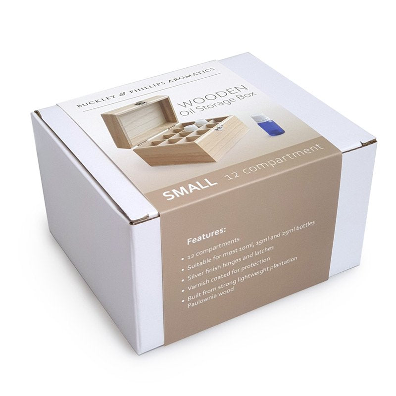 Wooden Oil Storage Box - 12 Compartment (Small)