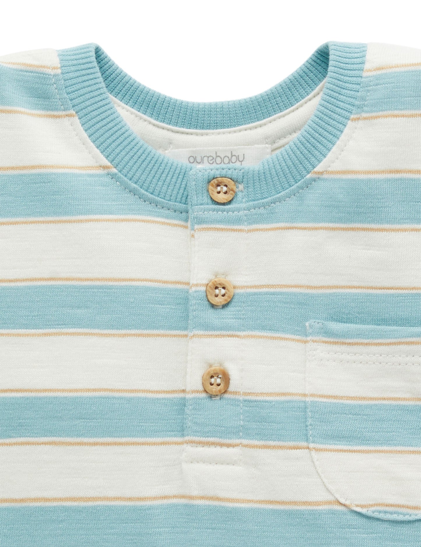 Stripe Henley Tee