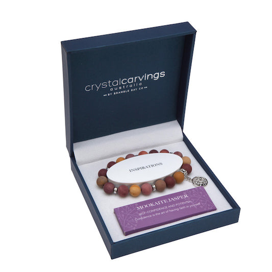 Tree of Life Bracelet - Mookaite Matte Jasper