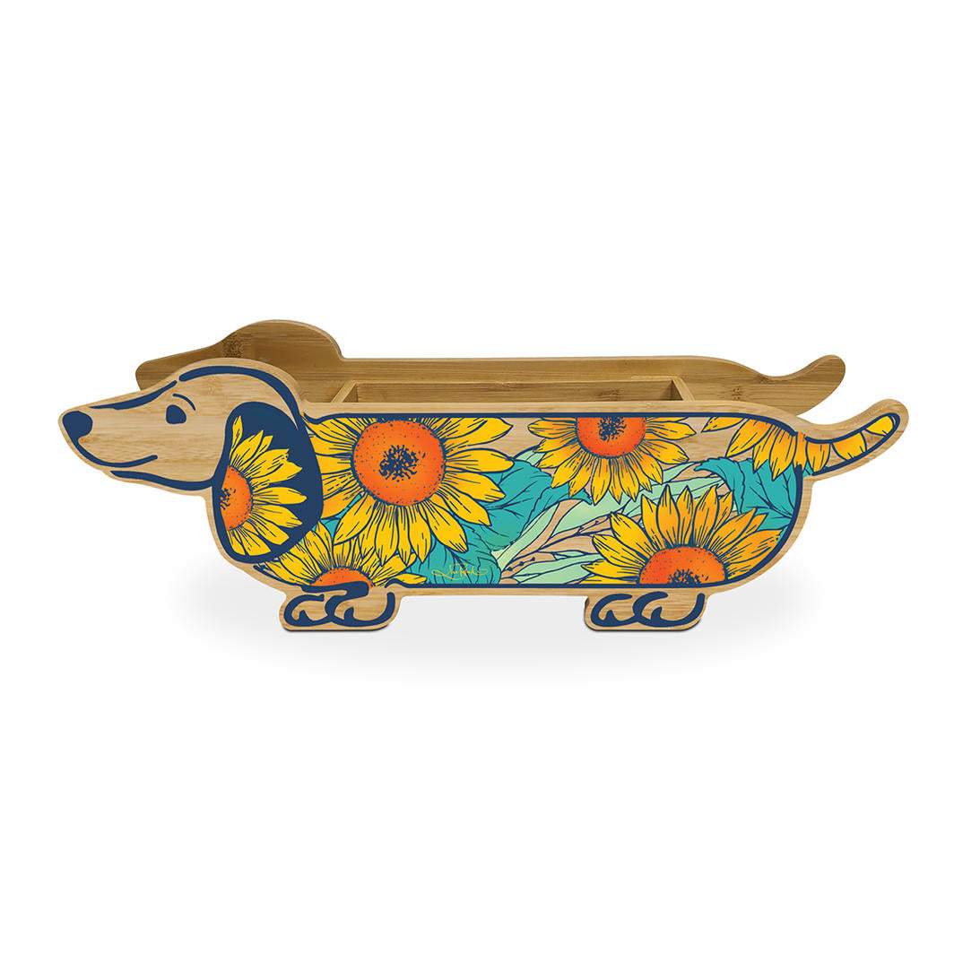 Planter Storage Box - Sunflower Dachshund