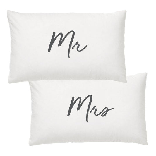 Wedding Pillow Case Set - Mr & Mrs