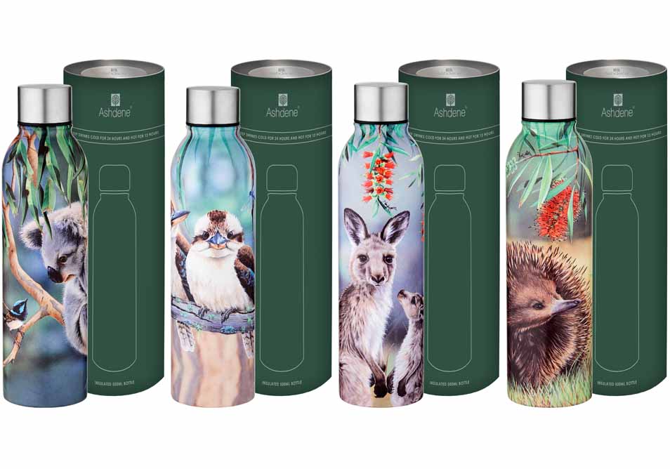 Fauna of Aus - Kangaroo & Joey Drink Bottle