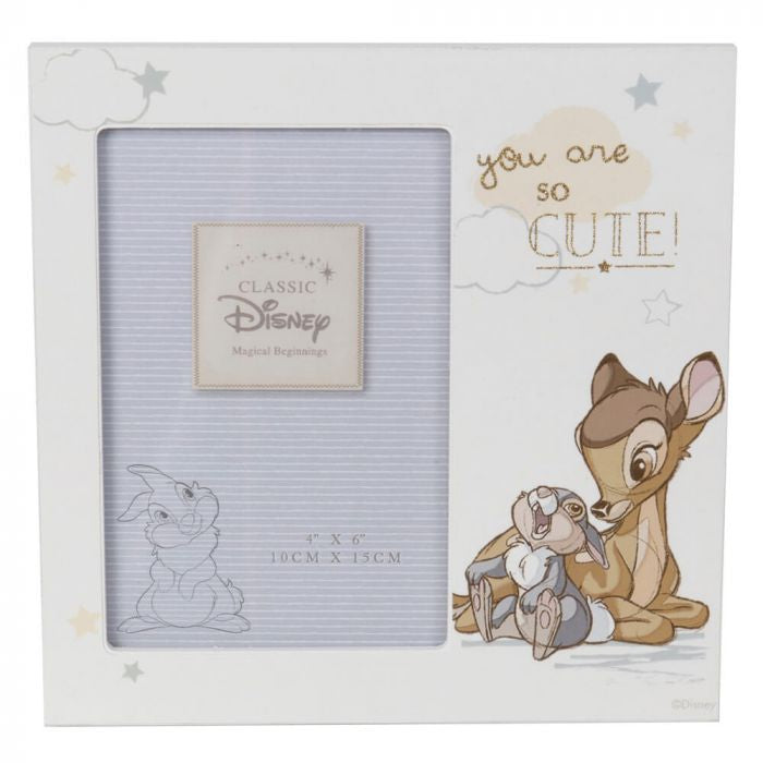 Disney Magical Beginnings - Bambi & Thumper 'You Are So Cute!' 4 x 6" Photo Frame