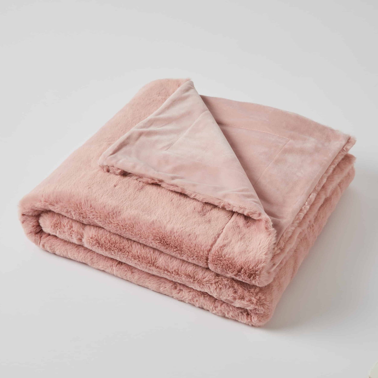 Muse Faux Fur Throw - Pink