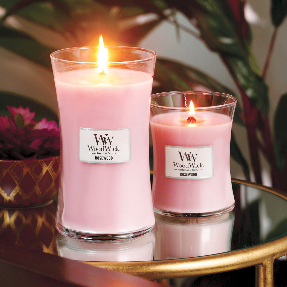 WoodWick Large Candle - Rosewood
