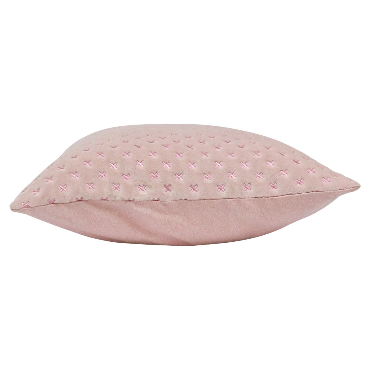 Botanica Pink Velvet Stitched Cushion