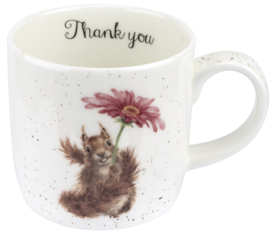 Wrendale Designs - ‘Thank You’ Mug (Squirrel)