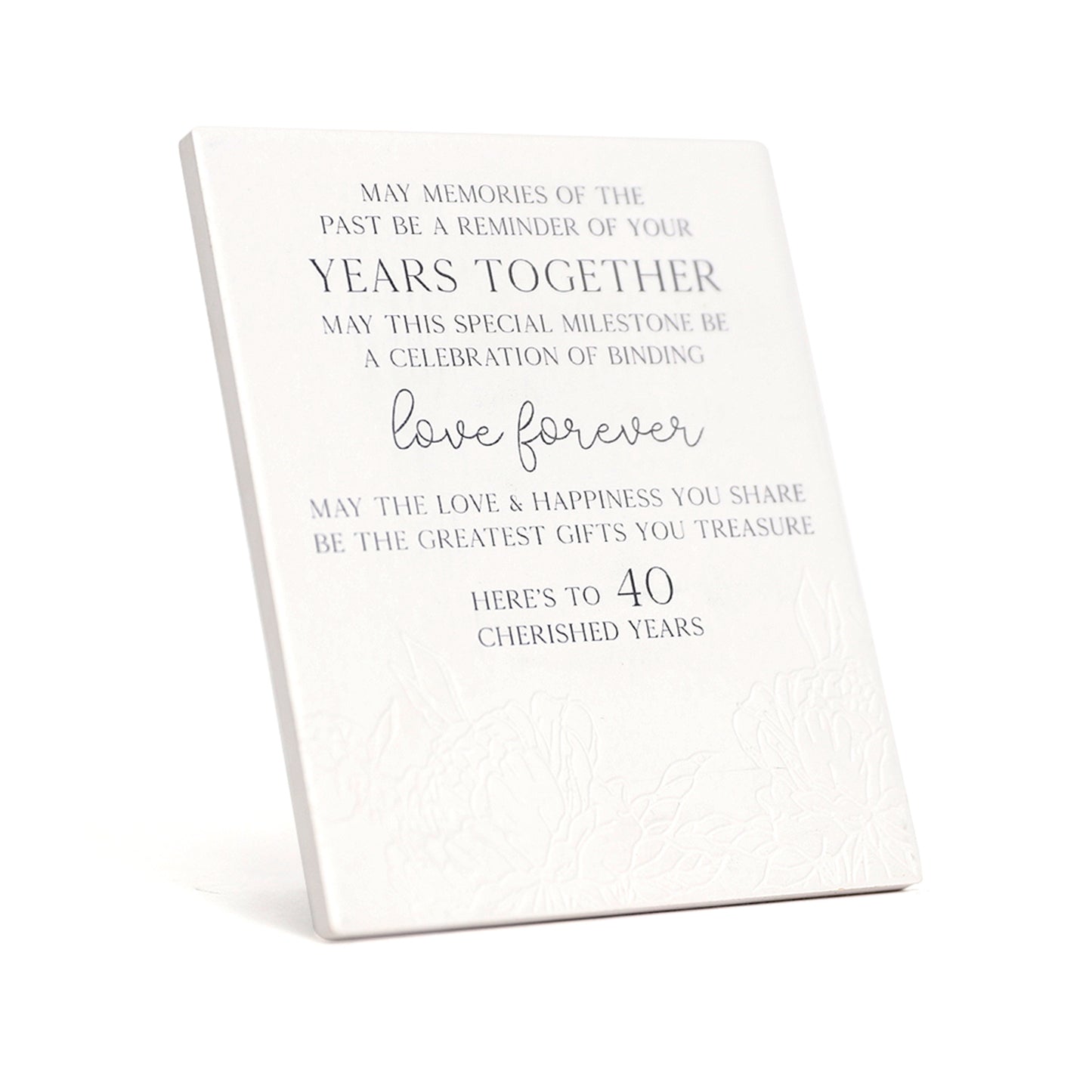 40th Anniversary Verse