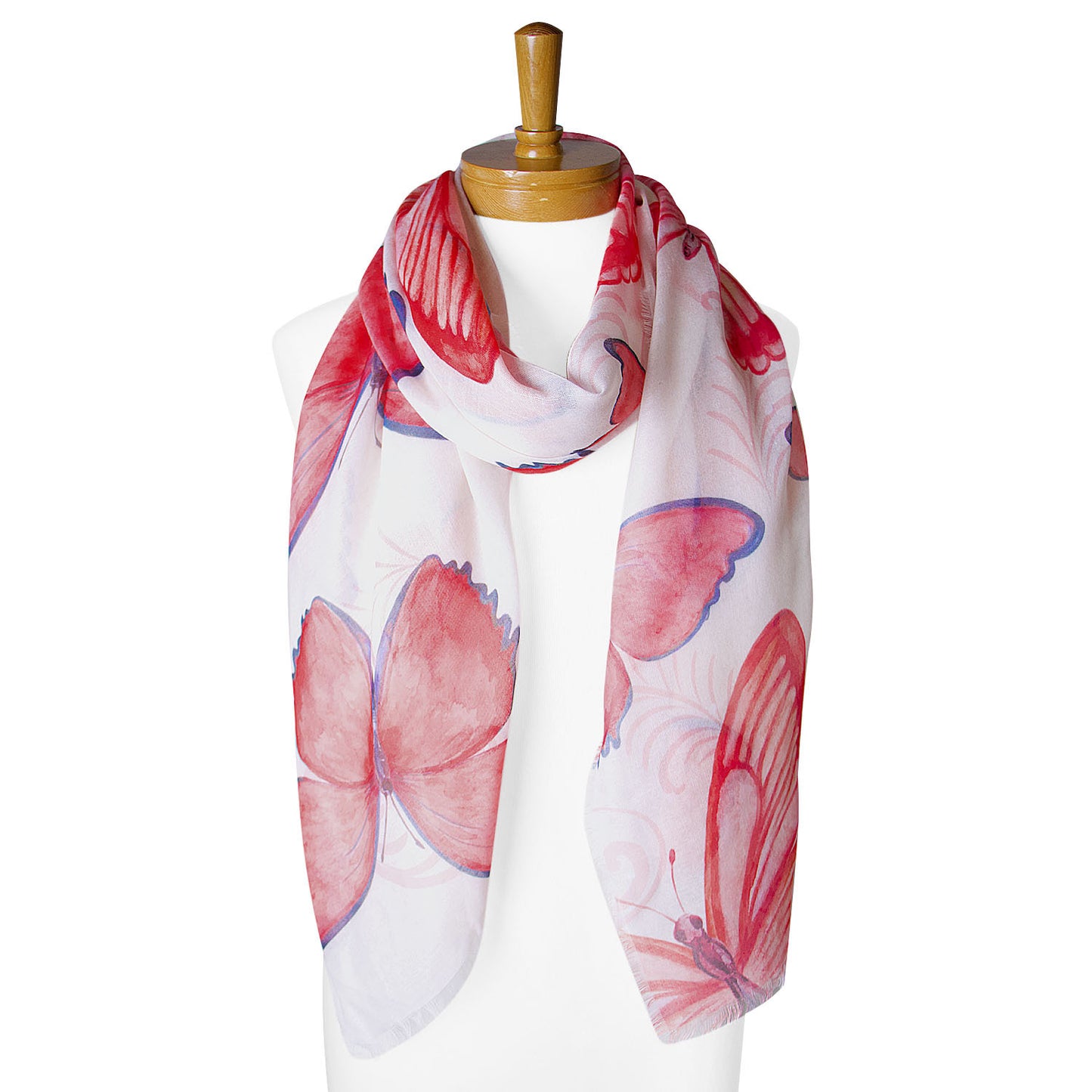 Red Butterflies Scarf
