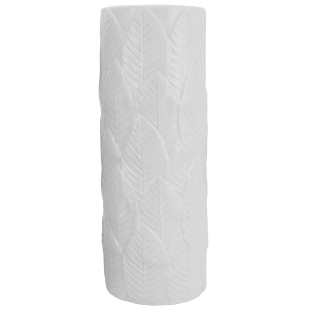 White Falling Leaf Vase - Large (40cm)