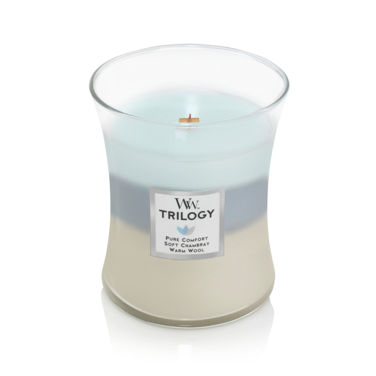 WoodWick Medium Trilogy Candle - Woven Comforts