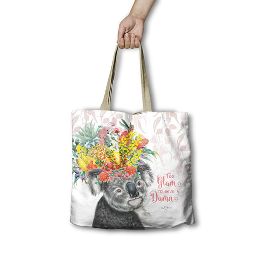 Reusable Shopping Bag - Too Glam to Give a Damn