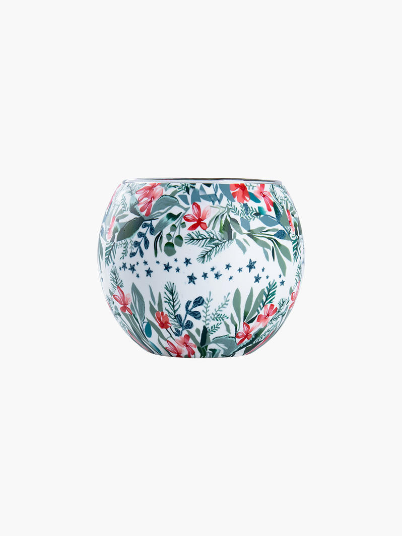 Christmas Garlands Tealight Candle Holder