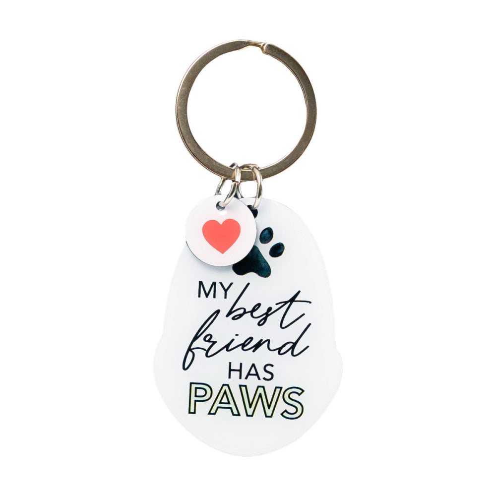 Pet Keyring - Best Friend Has Paws