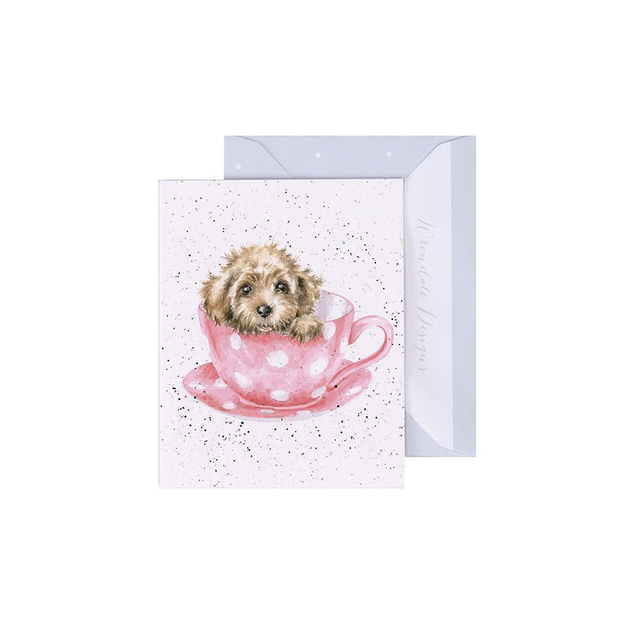 Wrendale Designs Mini Gift Card - Teacup Pup (Puppy)