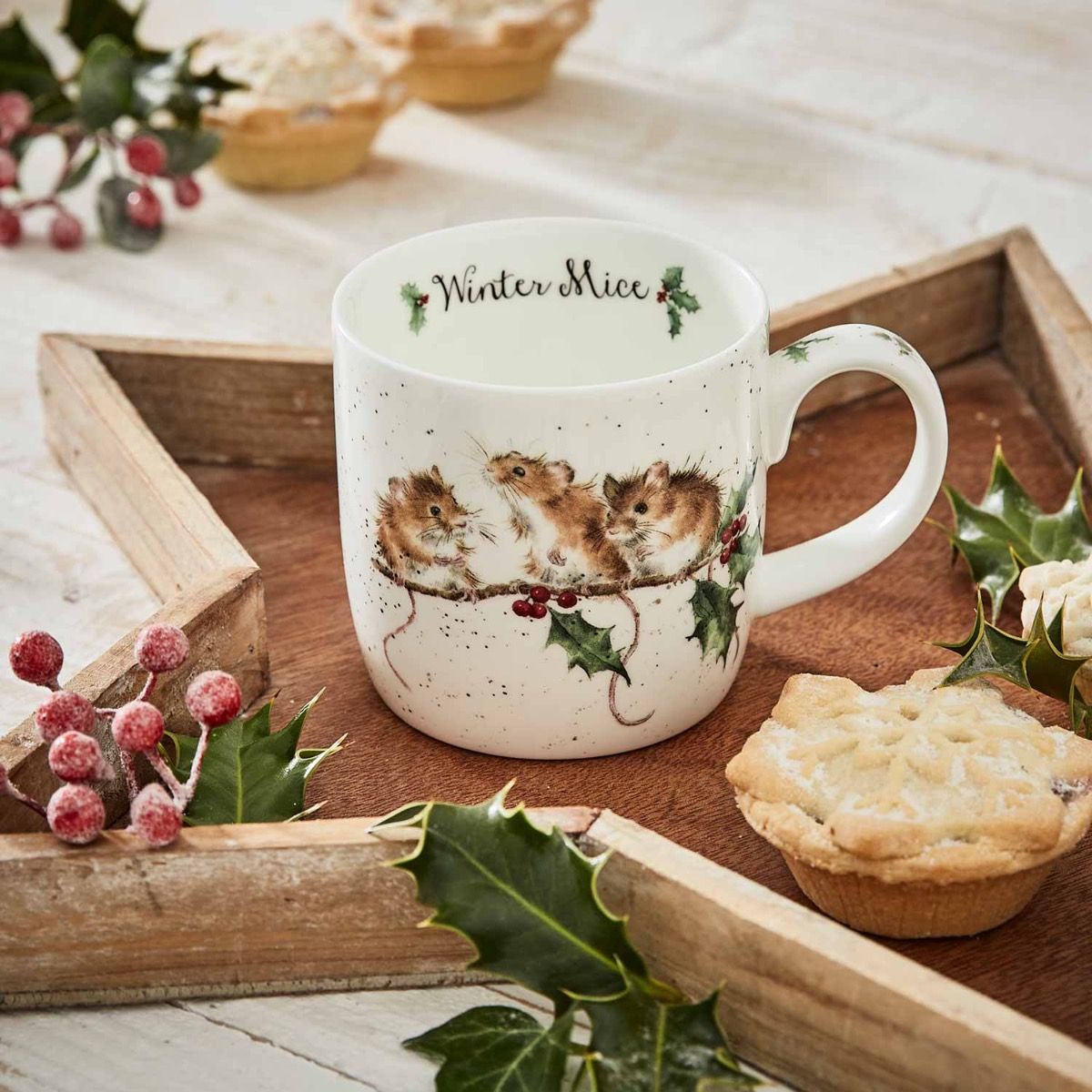 Wrendale Designs - Christmas Mug 'Winter Mice'