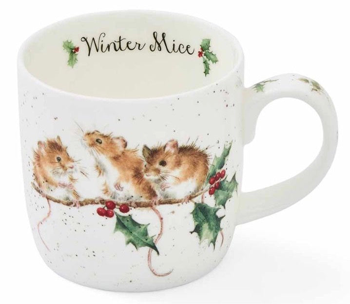 Wrendale Designs - Christmas Mug 'Winter Mice'