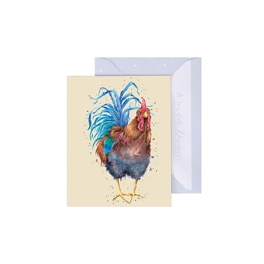Wrendale Designs Mini Gift Card - Colours of the Rainbow (Rooster)
