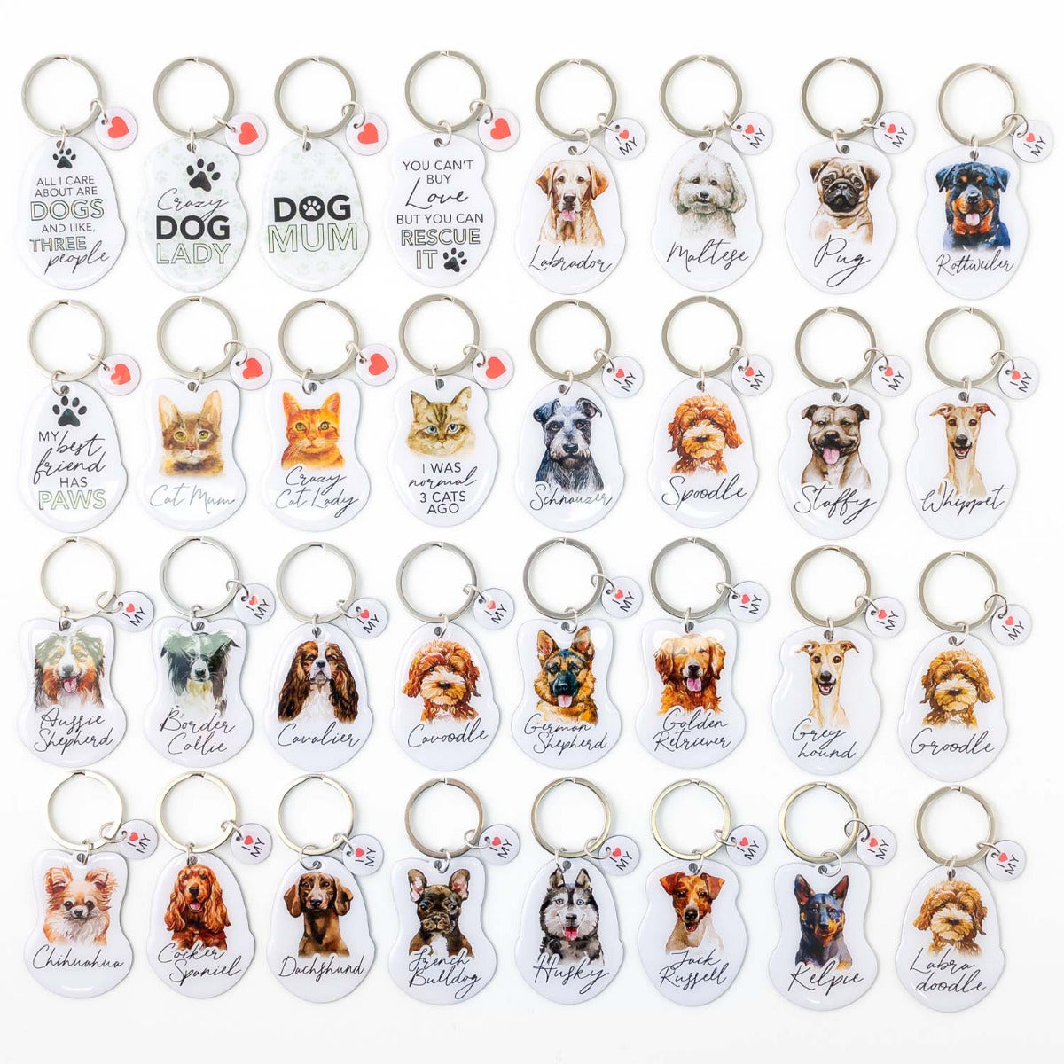 Pet Keyring - Border Collie