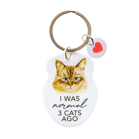 Pet Keyring - Normal 3 Cats Ago